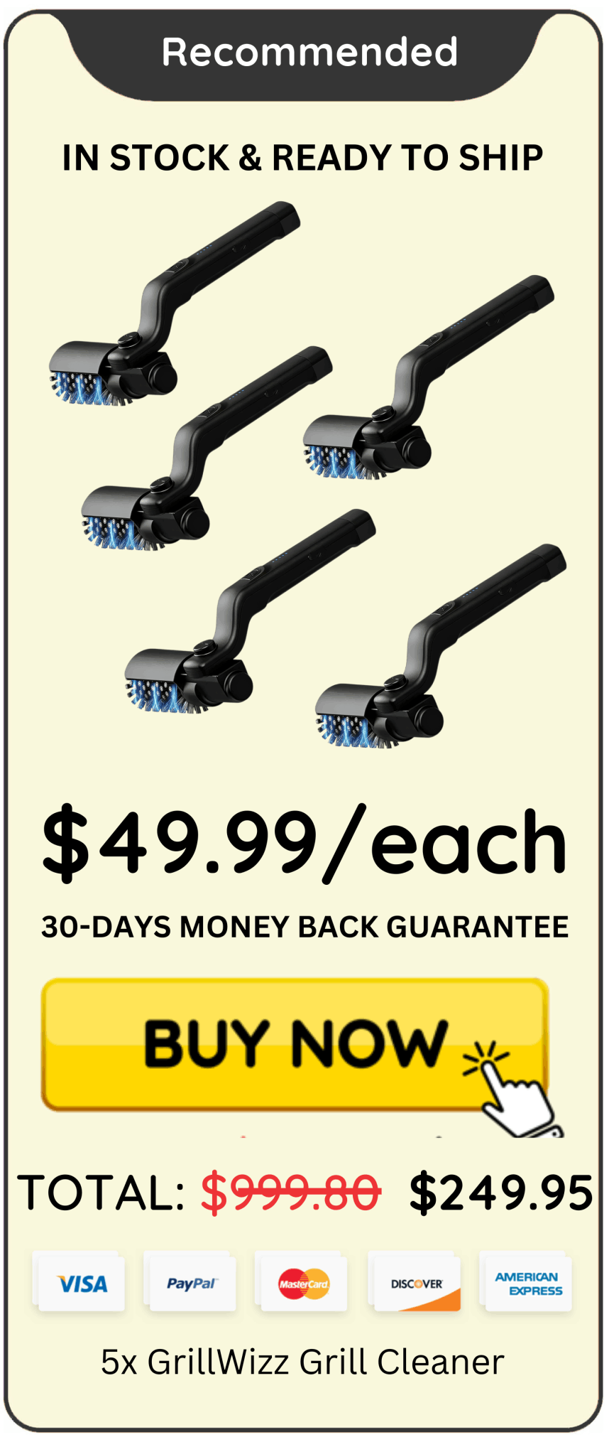 GrillWizz Grill Cleaner Package price