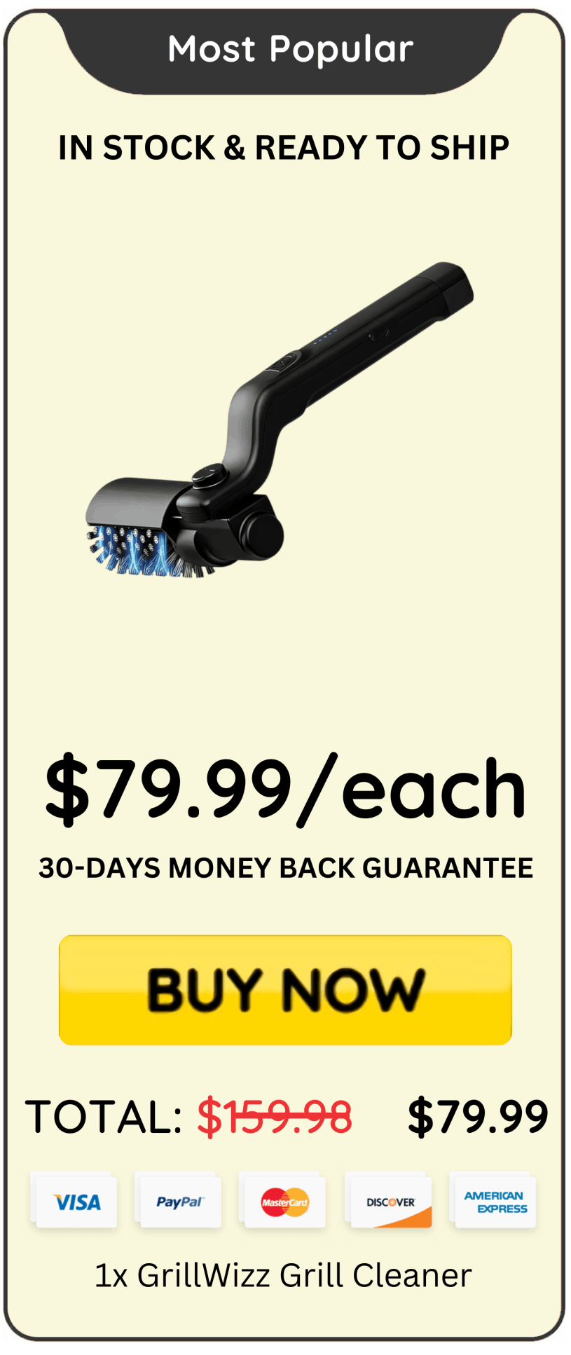 GrillWizz Grill Cleaner Price